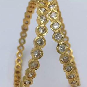 Gold  plated  zircon cubic Imp on  Bracelet