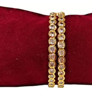 Gold  plated  zircon cubic Imp on  Bracelet