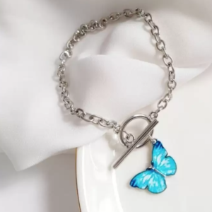 Silver Pendant Flutter Bracelet