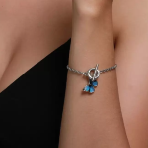 Silver Pendant Flutter Bracelet