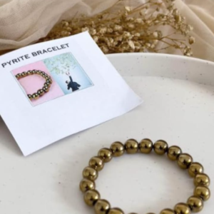 “Ethereal Glimmer Pyrite & Crystal Luxe Bracelet”