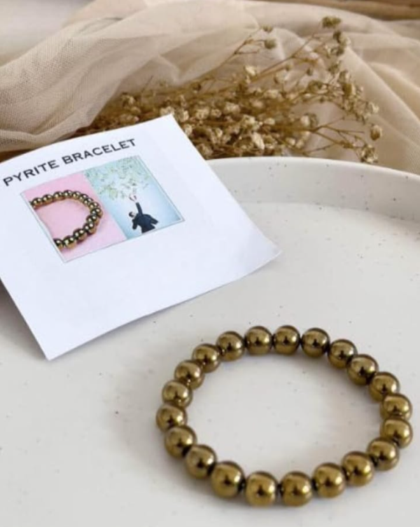 "Ethereal Glimmer Pyrite & Crystal Luxe Bracelet"