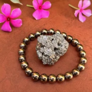 “Ethereal Glimmer Pyrite & Crystal Luxe Bracelet”