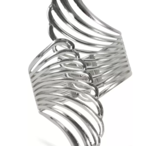 Midnight Silver Bangle