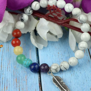 Agate Charm Crystal Bracelet