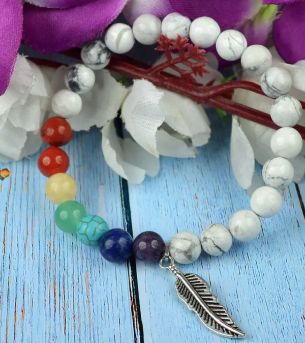 Agate Charm Crystal Bracelet - Image 2