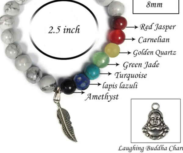 Agate Charm Crystal Bracelet - Image 3