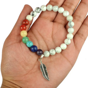 Agate Charm Crystal Bracelet