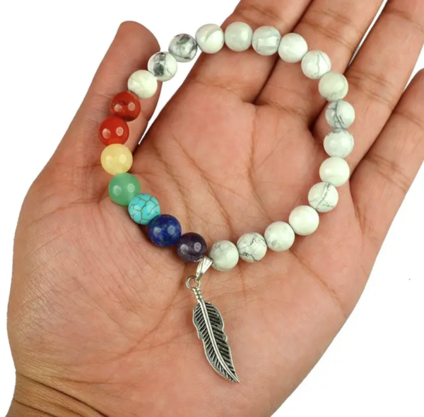 Agate Charm Crystal Bracelet