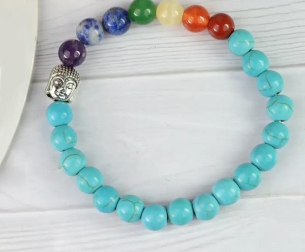 7 Chakra Crystal Aventurine Bracelet - Image 3