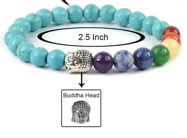 7 Chakra Crystal Aventurine Bracelet - Image 4