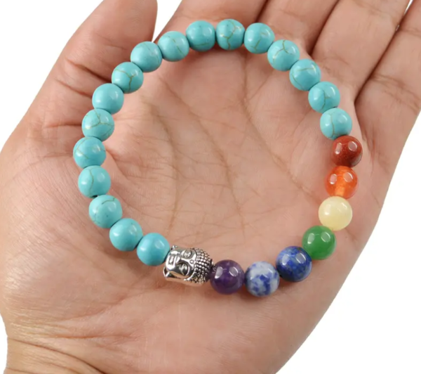 7 Chakra Crystal Aventurine Bracelet