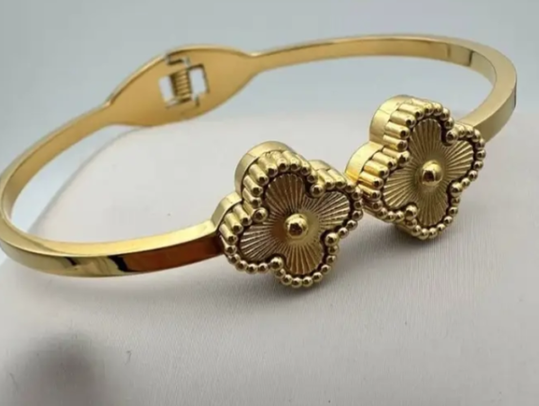 Gold-Tone Steel Cuff - Image 4