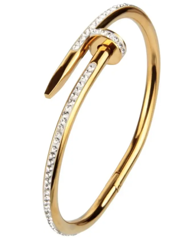 Gilded Steel Bangle - Image 3