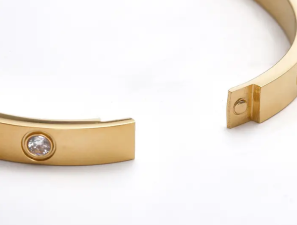 Gilded Steel Bangle - Image 4