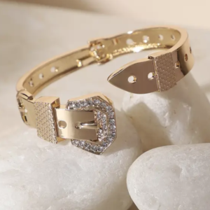 Elegant Gold Wristlet