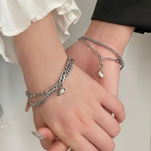 Silver Bracelet for Heart
