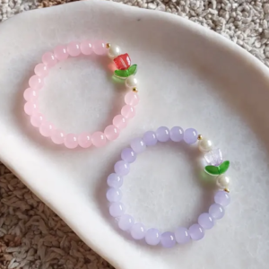 Pearl  glass  bracelet