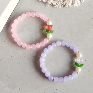 Pearl  glass  bracelet