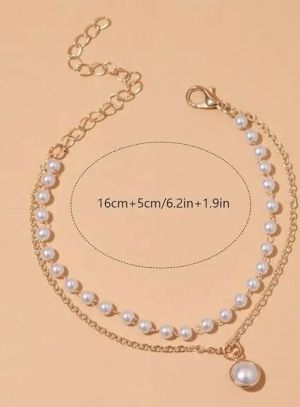 Nice Pearl Gold bracelet - Image 2