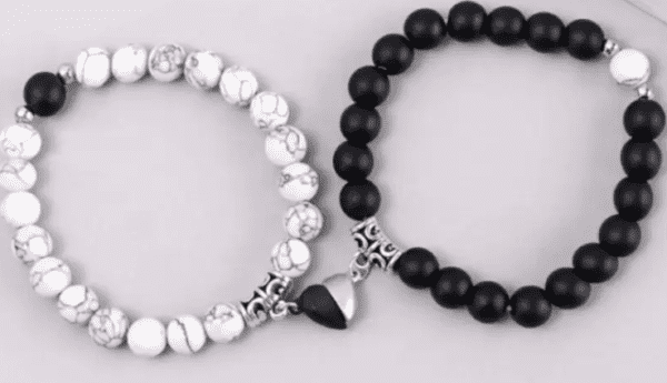 Lustrous Silver Stone Friendship Bracelet ✨💎 - Image 4