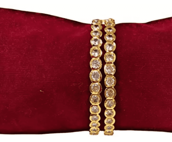 Gold  plated  zircon cubic Imp on  Bracelet - Image 2